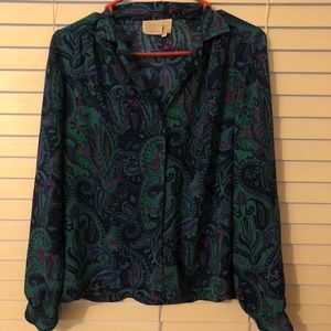 Sheer Paisley button up